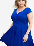 Плаття на запах коротке літнє жіноче Karko SB146 54-56 Синє (5903676065470) - зображення 6