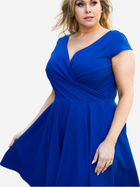 Sukienka kopertowa damska Plus Size Karko SB146 54-56 Niebieska (5903676065470) - obraz 6