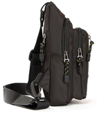 Тканевая мужская сумка Lanpad черная барсетка через плечо для парня (277900) - изображение 4