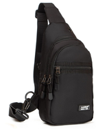 Тканевая мужская сумка Lanpad черная сумка через плечо (277905) - изображение 1