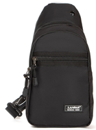 Тканинна чоловіча сумка Lanpad чорна сумка через плече (277905) - зображення 2