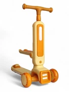 Дитячий триколісний самокат біговів Scooter Tetris 918 Light Yellow-Orange