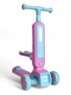Детский трехколесный самокат беговел Scooter Tetris 918 Pink-Light Blue