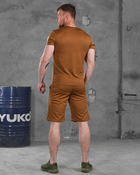 Чоловічий літній комплект ЗСУ За Перемогу шорти+футболка S койот (87396) - зображення 6