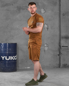 Чоловічий літній комплект ЗСУ За Перемогу шорти+футболка M койот (87396) - зображення 2