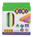 Пластилін ZiBi KIDS Line трикутний 5 кольорів 80г Neon (ZB.6229)