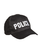 Бейсболка тактична Mil-Tec One size BASEBALL CAP SCHWARZ ′POLICE′ (12316095) - изображение 1
