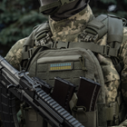 Флаг Украины нашивка Ranger M-Tac Laser Green/Yellow/Blue/GID Cut 25х80 - изображение 6