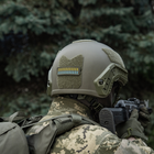 Флаг Украины нашивка Ranger M-Tac Laser Green/Yellow/Blue/GID Cut 25х80 - изображение 15