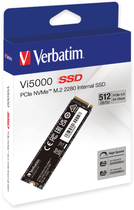 Dysk SSD Verbatim Vi5000 512GB M.2 2280 NVMe PCIe 4.0 x4 3D NAND TLC (0023942318255) - obraz 5