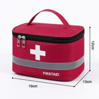 Аптечка органайзер / сумка для зберігання ліків і медикаментів "Firstaid" дорожня, M (19х13х12 см), червона (83684040) - зображення 4