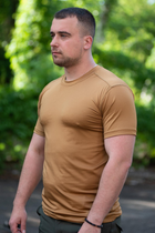 Мужская футболка Jersey потоотводящая эластичная Койот 54 - изображение 3