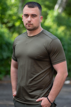 Мужская футболка Jersey потоотводящая эластичная Хаки 46 - зображення 3