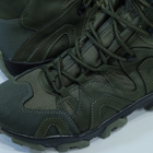 Тактические ботинки (берцы) демисезонные Olive (олива, зеленые) нубук/кордура р. 41 - изображение 10
