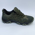 Тактичні кросівки демісезонні Оливки (оливкова, зелена) nubuk/cordura r.45 - зображення 4