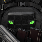 Нашивка M-Tac Tiger Eyes Laser Cut (пара) Black/Green/GID - зображення 8
