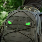 Нашивка M-Tac Tiger Eyes Laser Cut (пара) Ranger Green/Green/GID - зображення 10