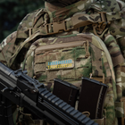 Нашивка M-Tac флаг Украины 25х80 Laser Cut Multicam/Yellow/Blue/GID - изображение 6