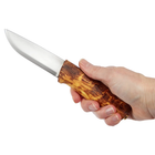 Нож фиксированный Helle Eggen S (длина: 211мм, лезвие: 101мм), береза, ножны кожа - изображение 3