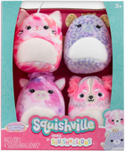 Zestaw maskotek Squishmallows Squishville Sleepover Squad 4 szt (0191726876960) - obraz 1