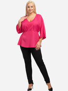 Блузка жіноча Karko B954 46 Яскраво-рожева (5903676006831) - зображення 3