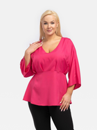Блузка жіноча Karko B954 52 Яскраво-рожева (5903676006862) - зображення 1