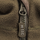 Тактическая M-Tac кофта Lite Microfleece Hoodie Army Olive олива 2XL - изображение 4