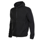 Тактическая M-Tac кофта Lite Microfleece Hoodie Black черная S - изображение 1