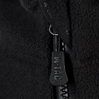 Тактическая M-Tac кофта Lite Microfleece Hoodie Black черная S - изображение 6