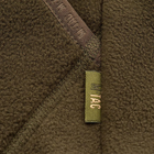 Тактическая M-Tac кофта Lite Microfleece Hoodie Army Olive олива XL - изображение 5