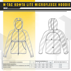Тактическая M-Tac кофта Lite Microfleece Hoodie Army Olive олива L - изображение 11