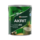 Краска для влажных помещений Eskaro Akrit 20 полуматовая 2.85л