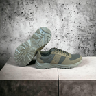 Тактичні кросівки Герб шкіра крейзі хорс олива Сітка 3Д Win War 45 (30см) - зображення 7