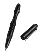 Ручка Mil-Tec Черная со стеклобоем универсальная для ежедневного использования со встроенным компасом (Takctik-317M-T) - изображение 1