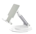 Настольная подставка XO C139 Desktop 360° rotating metal round base stand белая