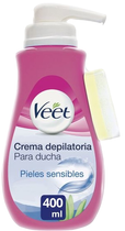 Крем для депіляції Veet для душу для чутливої шкіри 400 мл (8410104437855)