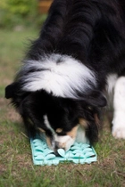 Килимок для повільного годування Confetti Dogs Leaf Pattern Lick Mat М'ятний 38 x 20 x 2 см (5744004180621) - зображення 3