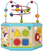 Interaktywny Drewniany Sześciokąt Tooky Toy Montessori Pudełko (6972633374398) - obraz 3