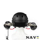 Крепление адаптер Чебурашка на каску шлем для наушников Peltor Comtac (цвет - песочный) - изображение 1