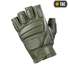 Перчатки кожаные беспалые Tactical Olive Mk.1 M-Tac M Assault - изображение 3