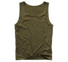 Тактическая майка, футболка без рукавов армейская 100% хлопка Brandit Tank Top олива S - изображение 6