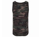 Тактична майка, футболка без рукавів армійська 100% бавовни Brandit Tank Top Dark Camo чорний мультикам 7XL - зображення 4