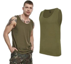 Тактична майка, футболка без рукавів армійська 100% бавовни Brandit Tank Top олива L - зображення 2