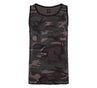 Тактична майка, футболка без рукавів армійська 100% бавовни Brandit Tank Top Dark Camo чорний мультикам 6XL - зображення 1