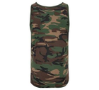 Тактическая майка, футболка без рукавов армейская 100% хлопка Brandit Tank Top Woodland S - изображение 4