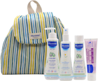 Дитячий косметичний набір Mustela Bebe Little Moments Mochila Rayas Гель для душу 200 мл + Крем для тіла 100 мл + Лосьйон для тіла 300 мл + Спрей для тіла 200 мл + Рюкзак (8436034154037) - зображення 3