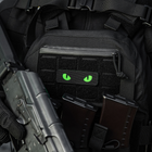 Нашивка M-Tac Laser Eyes Cut Cat Black/Green/GID - зображення 4