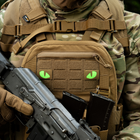 Нашивка Tiger M-Tac Laser Eyes Cut Coyote/Green/GID (пара) - зображення 9