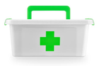 Пластиковий контейнер для зберігання ліків аптечка Orplast 1126 Antibacterial 4,5 л ручка + вкладиш 29x20 см - изображение 1