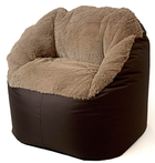 Fotel-worek sako Go Gift Fluffy XXL 140x90 cm Cappuccino (5905359294627)